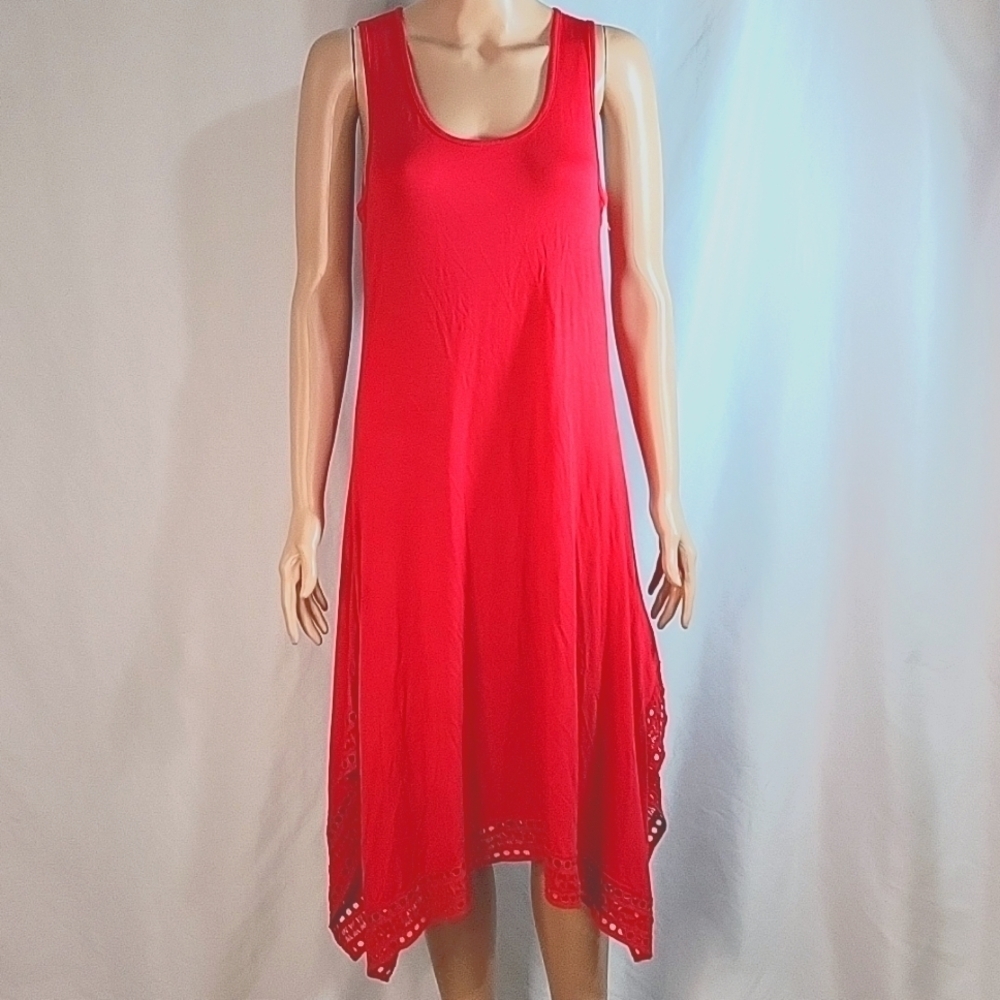 Cupio Red Maxi  Dress Sz M NWT